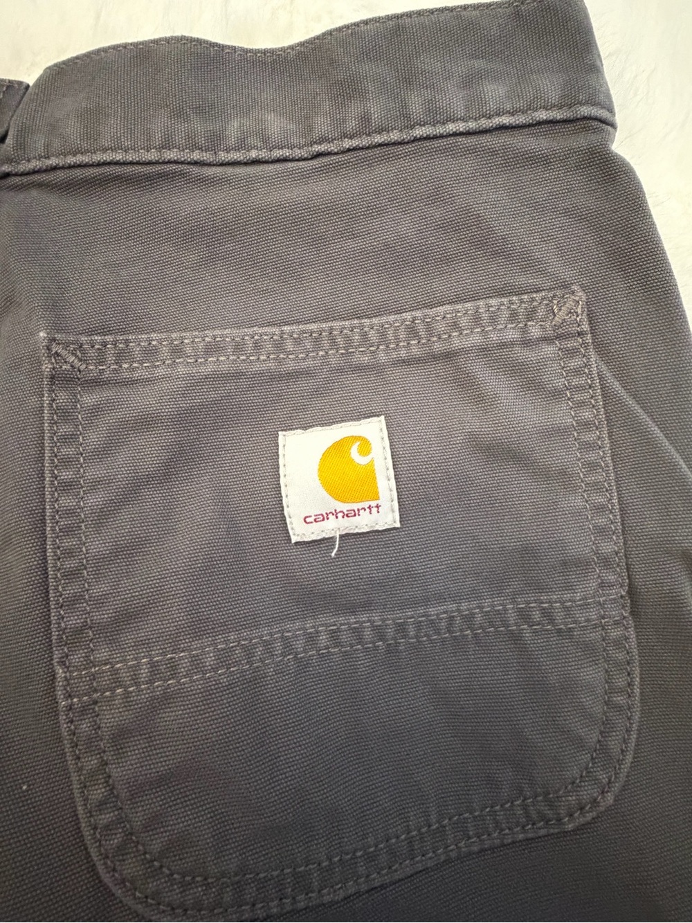 Carhartt Dark Gray Utility Relaxed Fit Men’s Rugged Flex Shorts - Picture 9 of 11